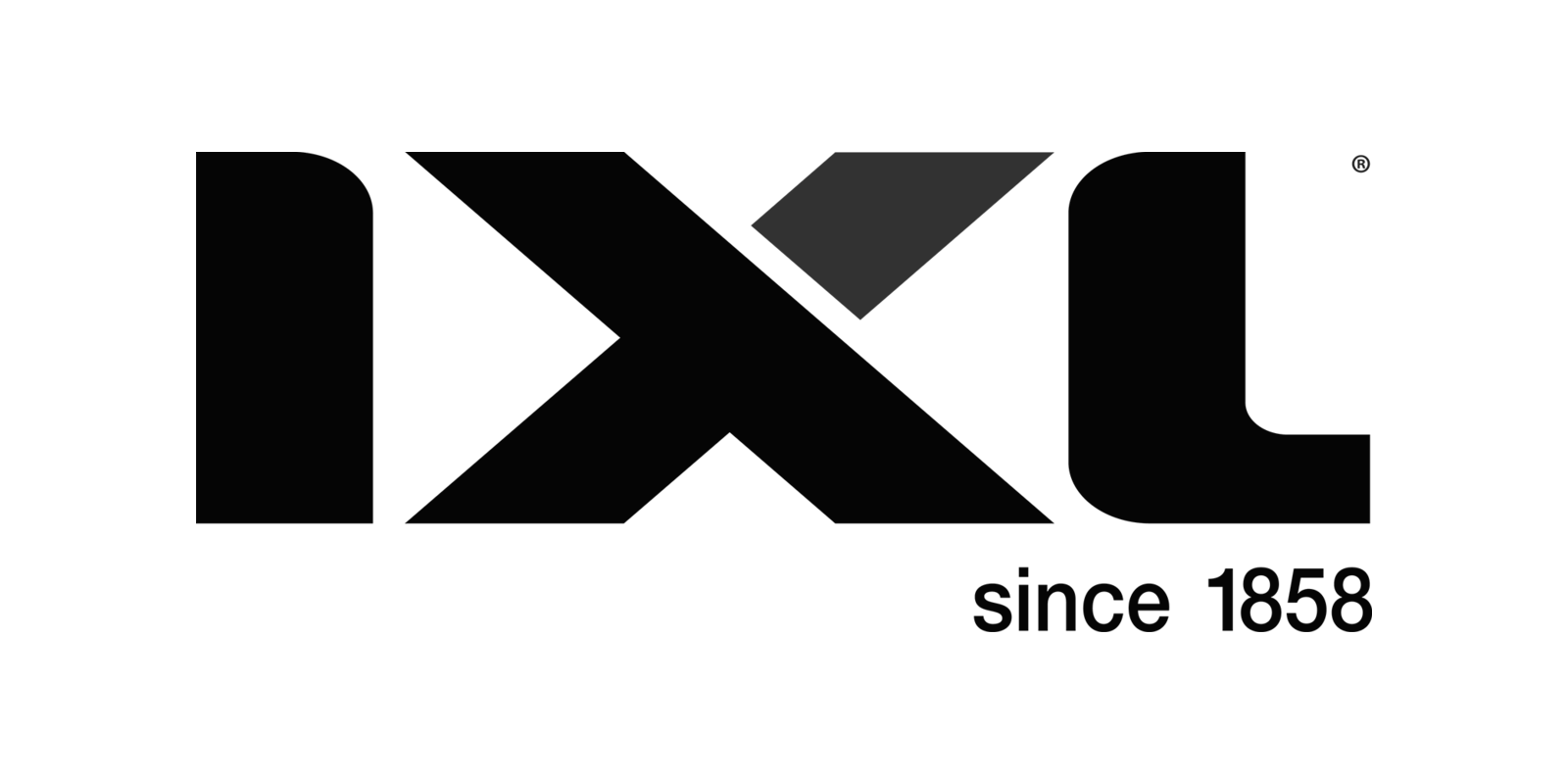 IXL logo greyscale