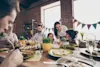 Family enjoying Easter lunch together
