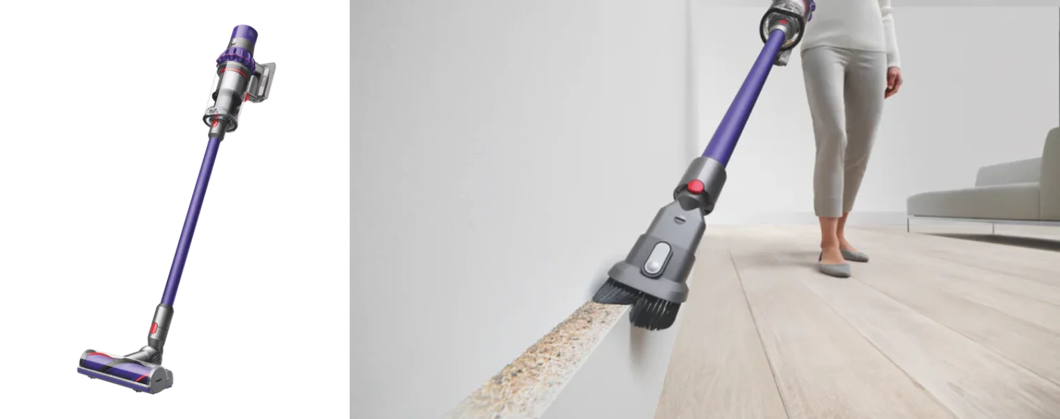 Product shot of the Dyson V10 Cordless Vacuum