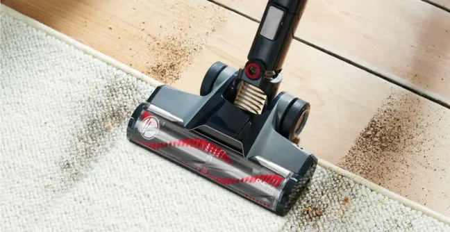 New Hoover Vacuum mop in action