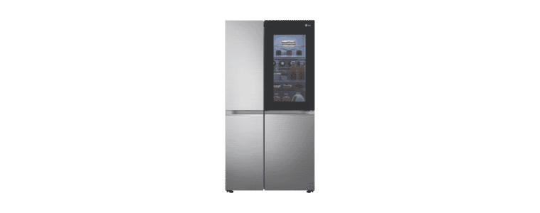 Front on image of an LG 655L InstaView SxS Refrigerator