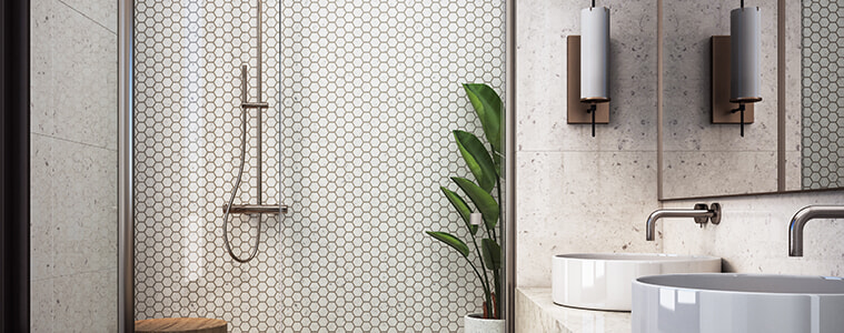 A modern and elegant bathroom