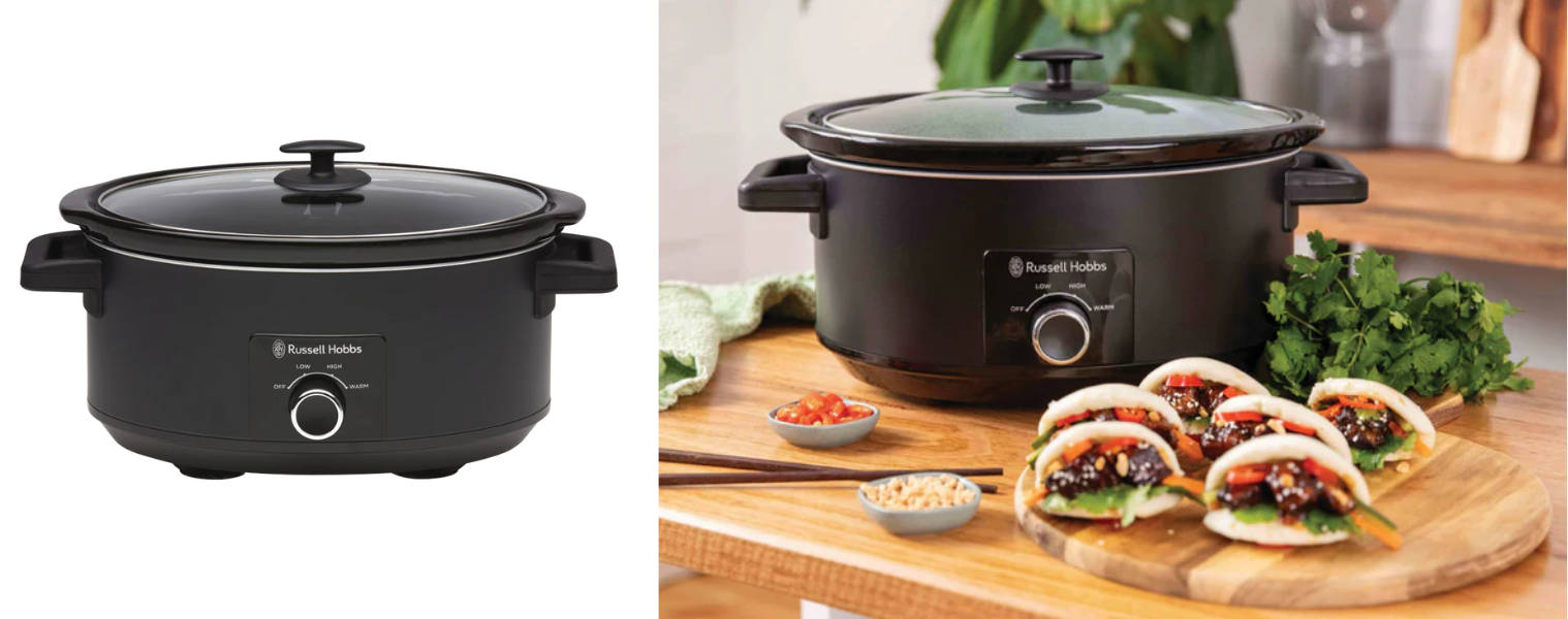 Product image of the Russell Hobbs 7L Matte Black Slow Cooker