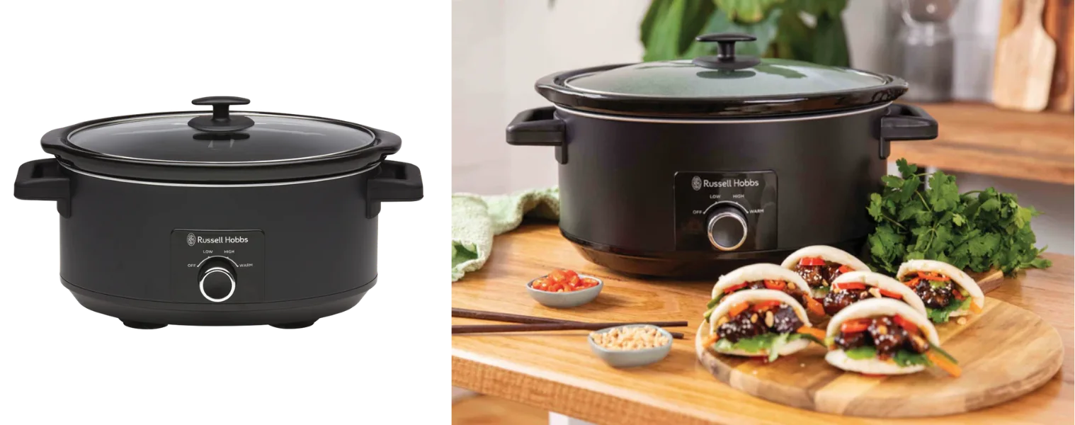 Product image of the Russell Hobbs 7L Matte Black Slow Cooker