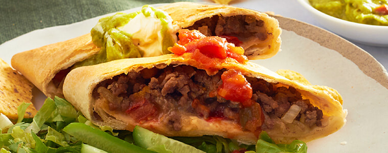 Mexican Beef Tortilla Parcels