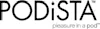 podista greyscale logo