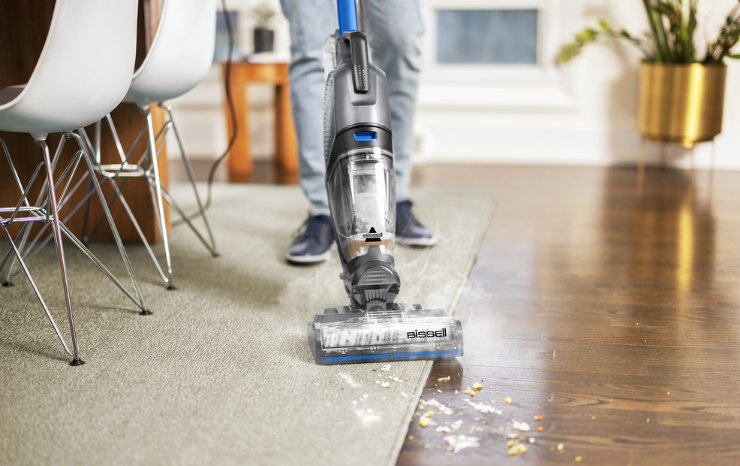 Bissell CrossWave HydroSteam cleaning floor