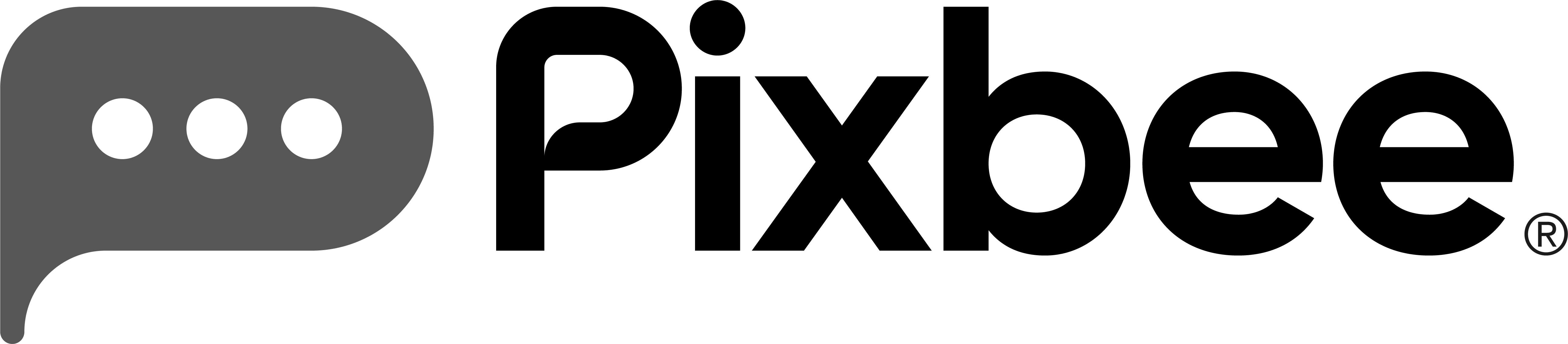 pixbee greyscale logo