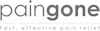 paingone greyscale logo