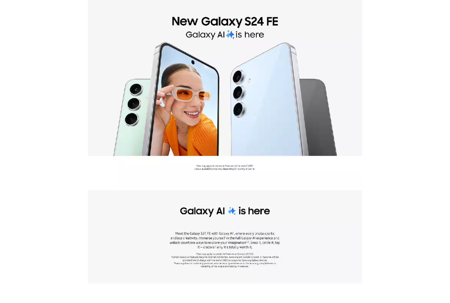 Samsung Galaxy FE - Section 1