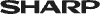 sharp greyscale logo