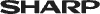 sharp greyscale logo
