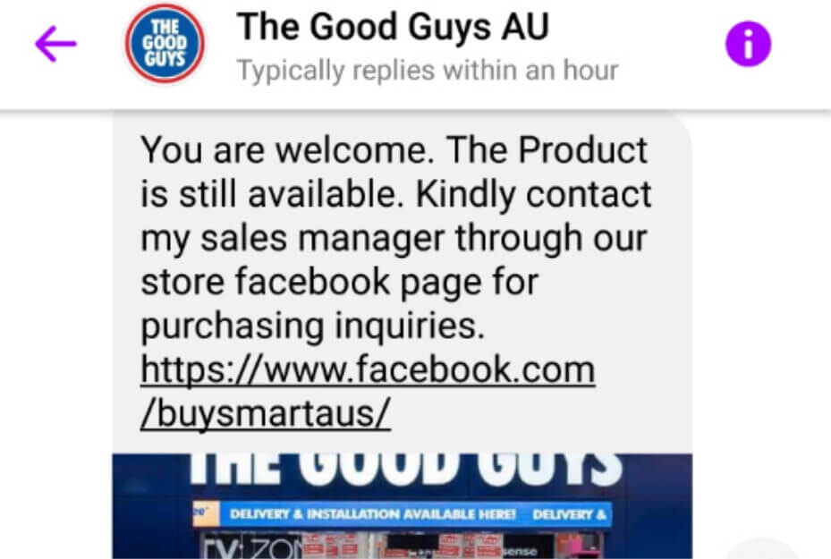 Facebook Page Scams Image 3