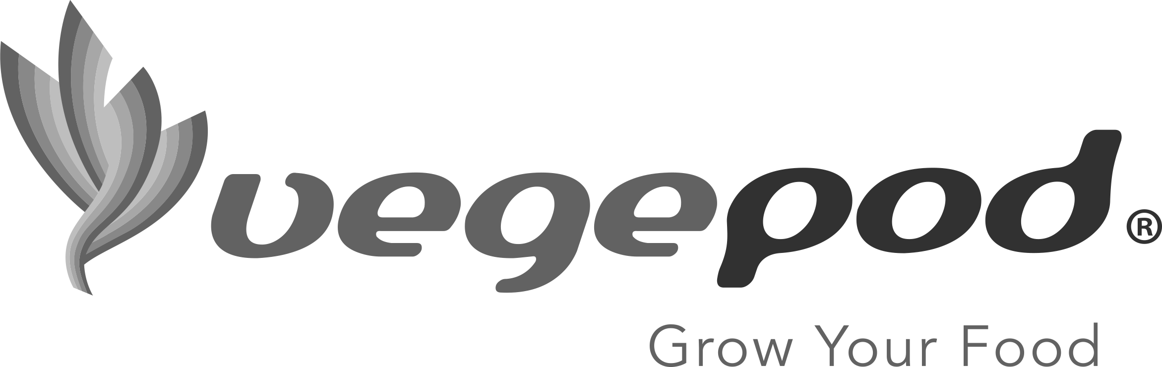 vegepod greyscale logo