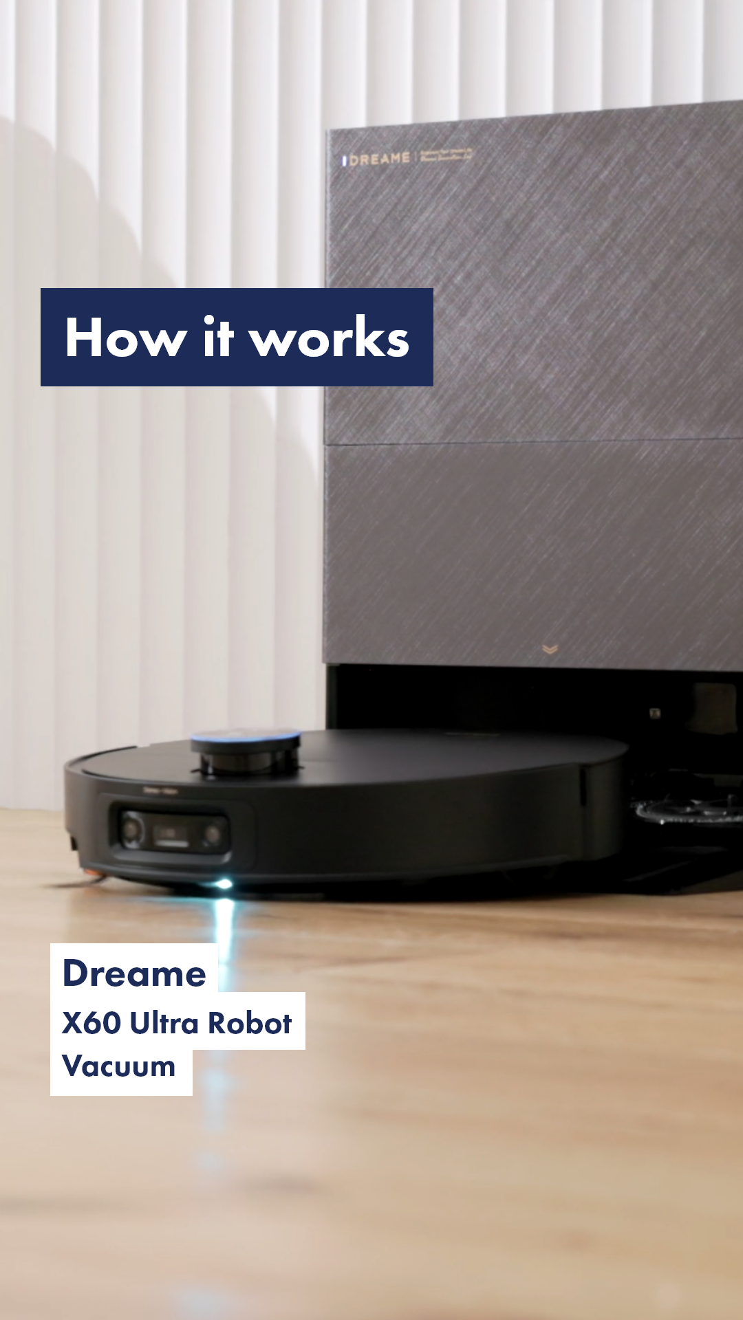 How it works: Dreame X60 Ultra Robot Vacuum RLX86DE YouTube Video