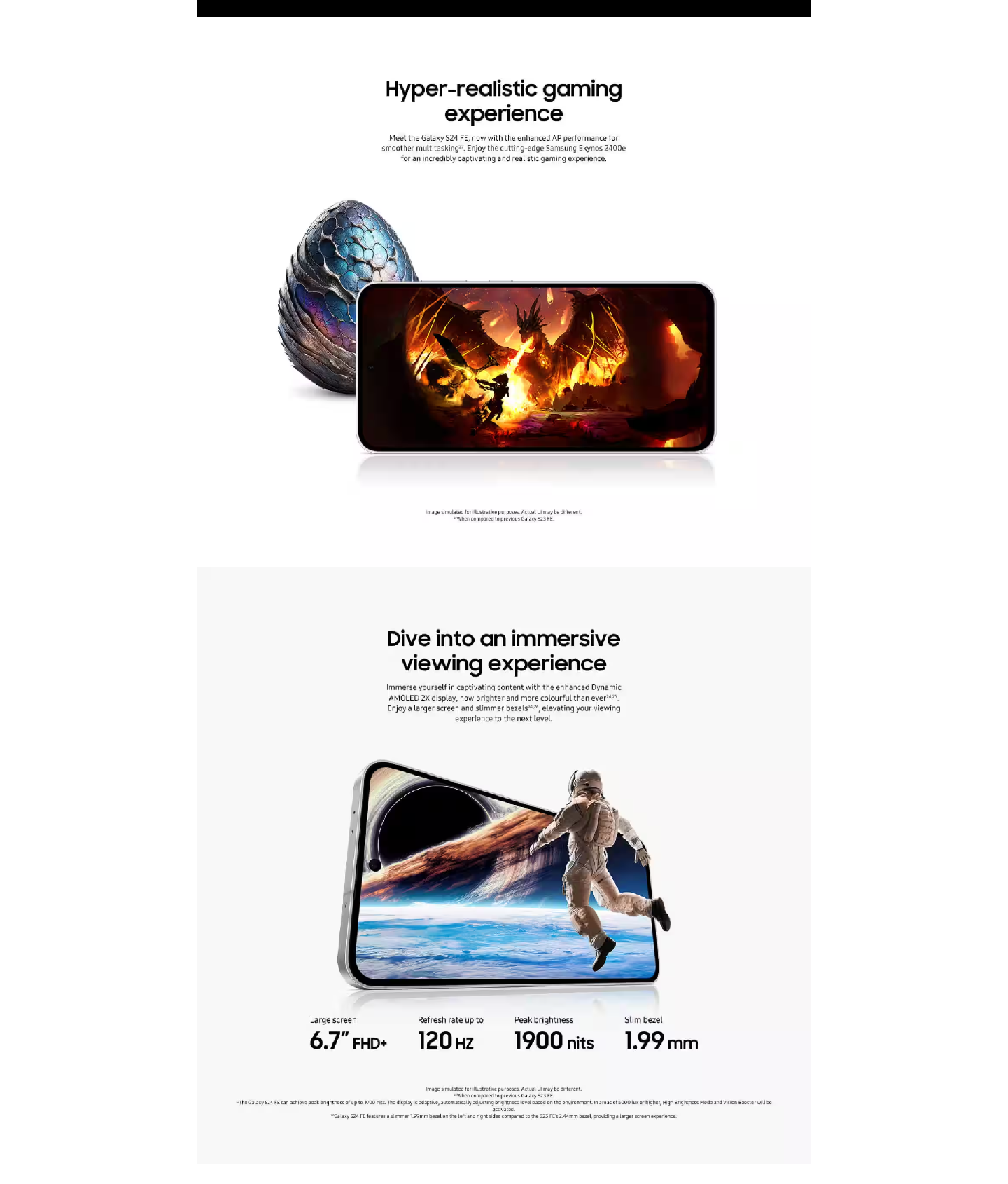 Samsung Galaxy FE - Section 12