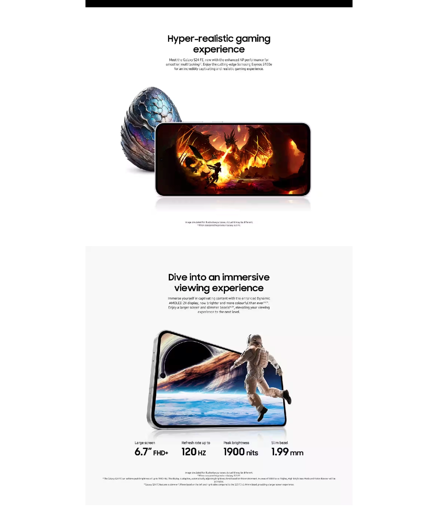 Samsung Galaxy FE - Section 12
