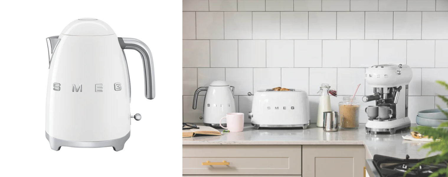Product image of the Smeg 50s Retro Style Kettle in White