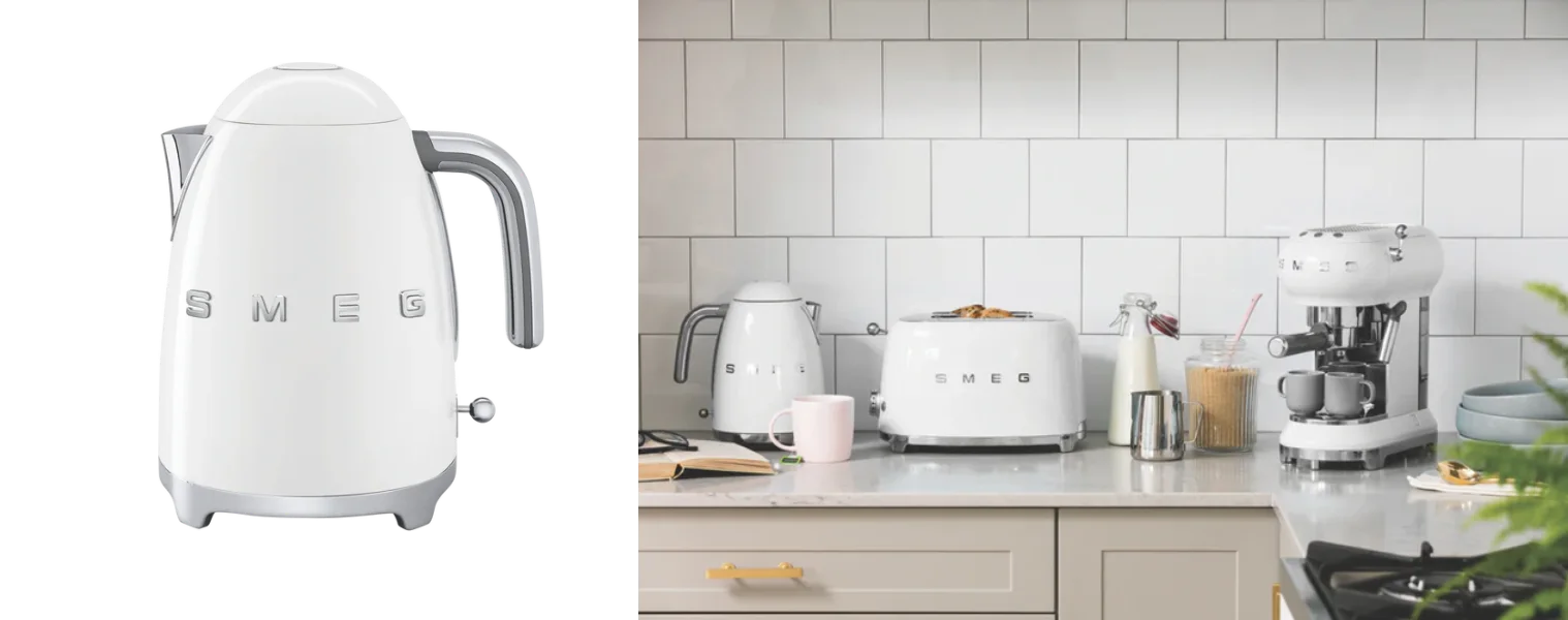 Product image of the Smeg 50s Retro Style Kettle in White