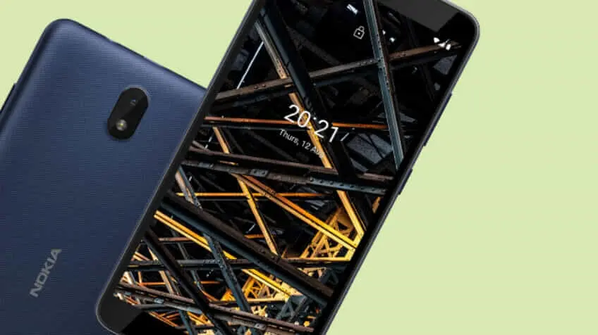A close up of the back and front of the Nokia CO1 Plus  The Good Guys