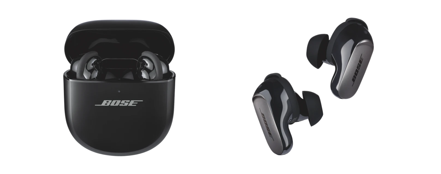 Product image of the Bose QuietComfort Ultra Earbuds in black