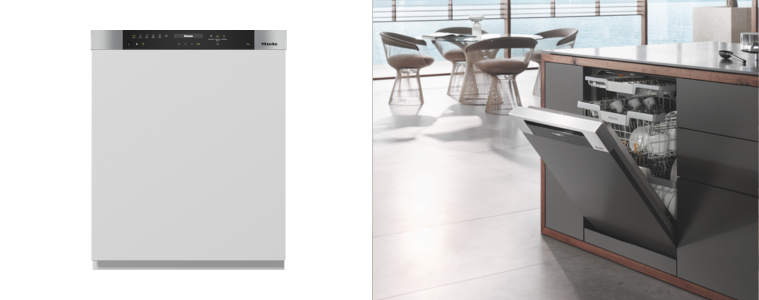 Miele Semi Integrated Dishwasher Clean Steel product image