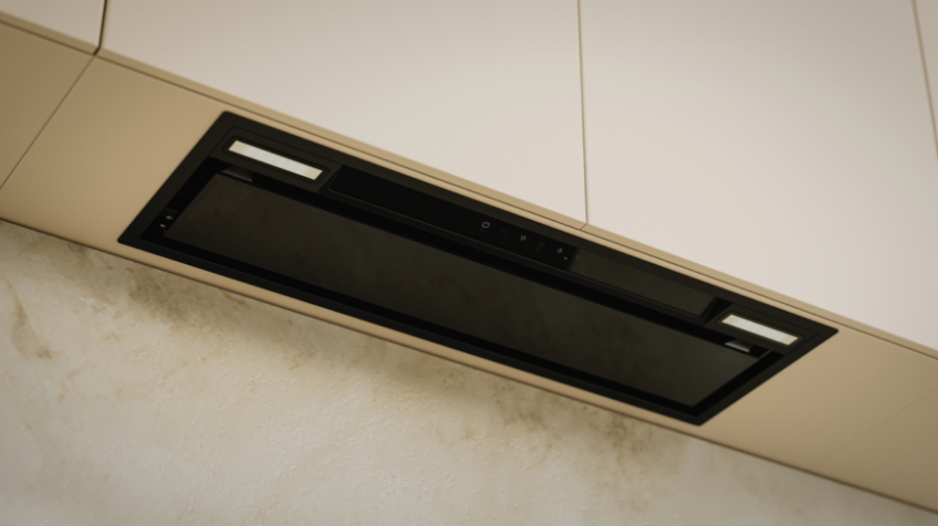 An integrated Haier rangehood