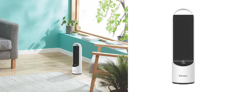 Dimplex 2kW Ceramic Heater with Manual Controls in a living room