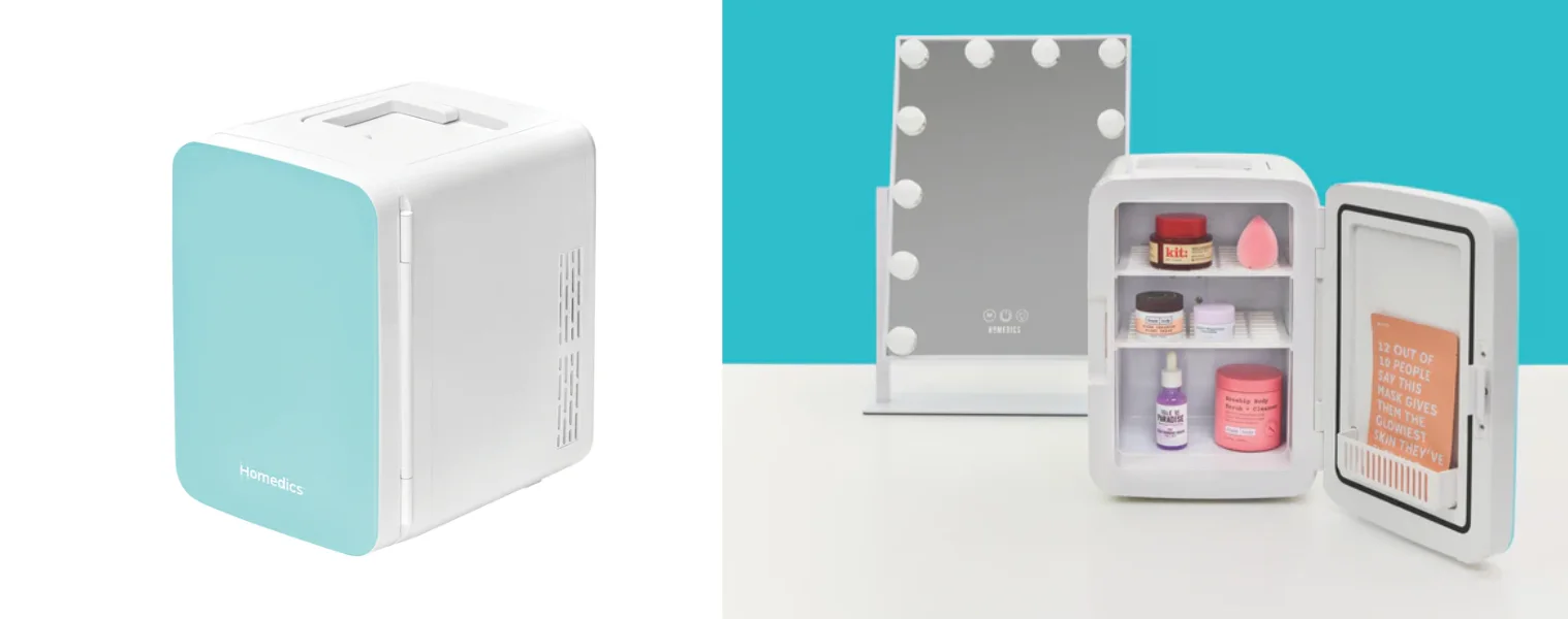 Front on image of a Homedics 10 Litre Radiance Beauty Bar Teal