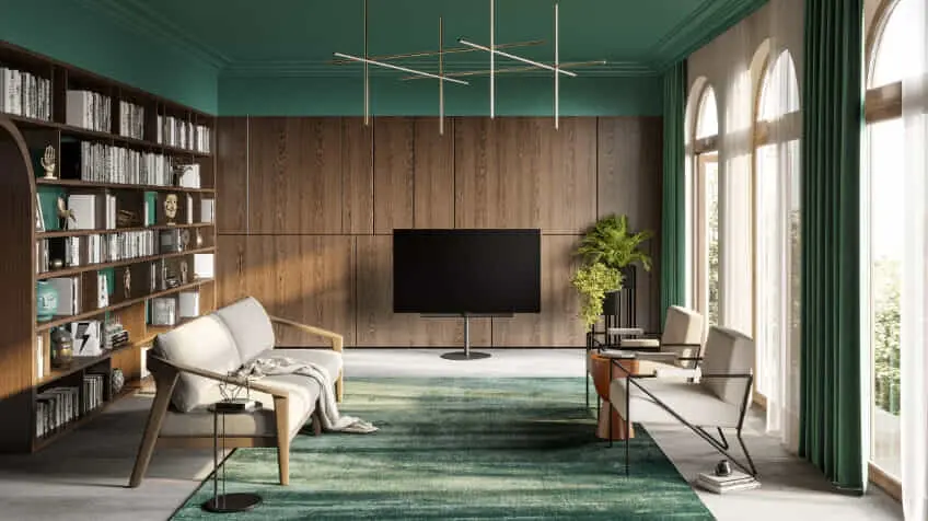 LOEWEs Bild I TV in green living room  The Good Guys