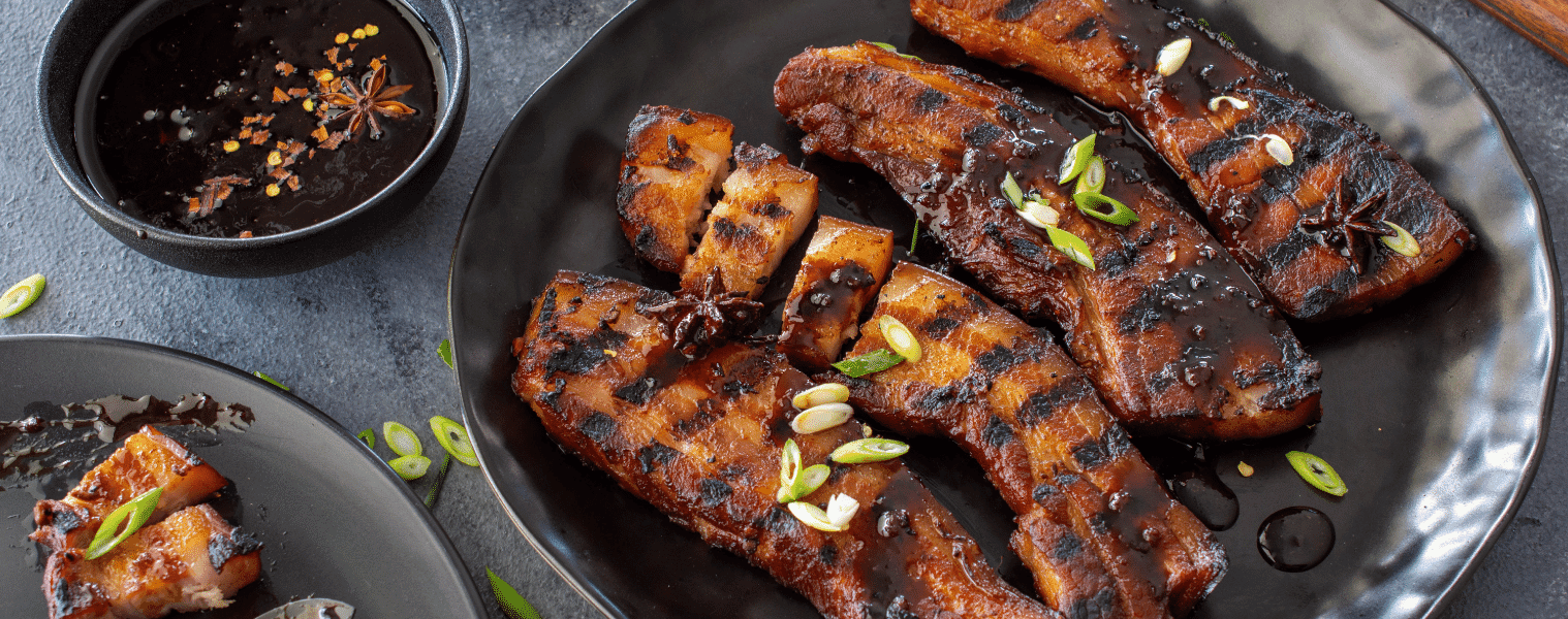 Bourbon Whiskey Cola Braised Pork Belly