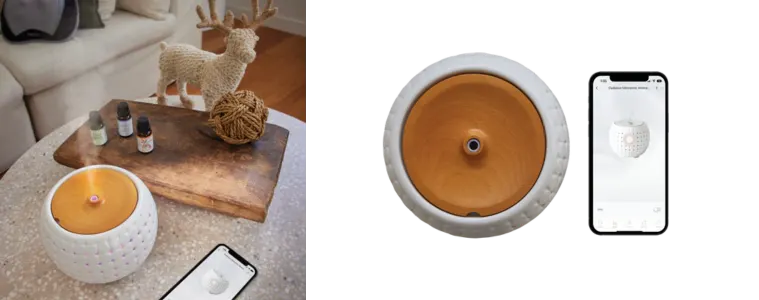 Front on image of an Ellia Gather Ultrasonic Aroma Diffuser