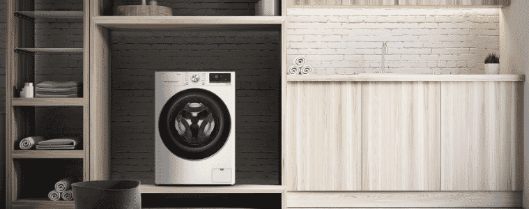 White LG Front Loader 