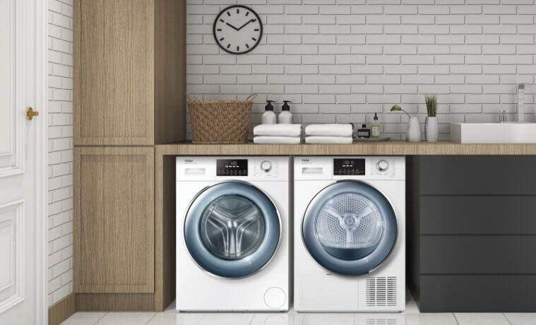 A stylish modern laundry 