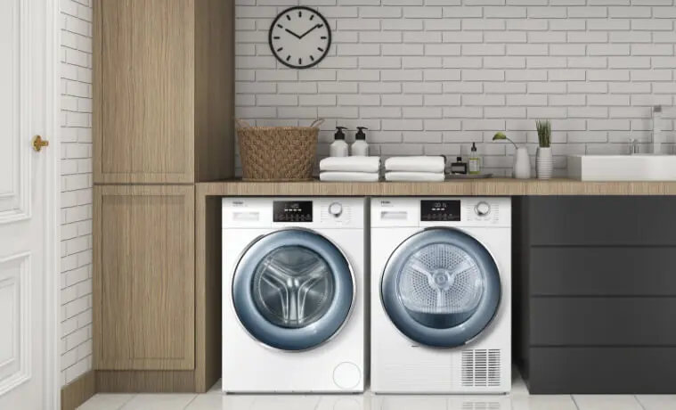 A stylish modern laundry 