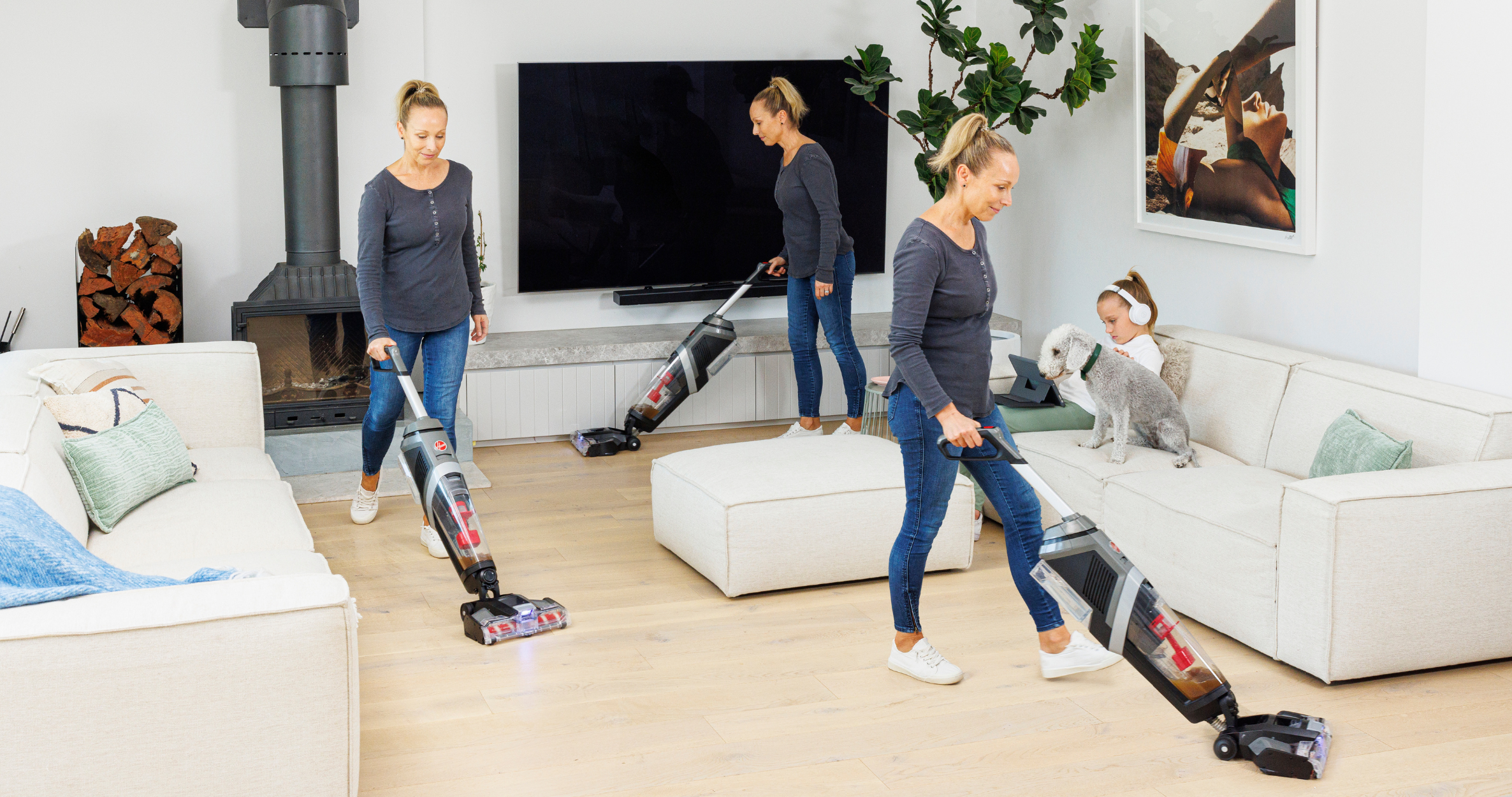 Hoover floormate in action 