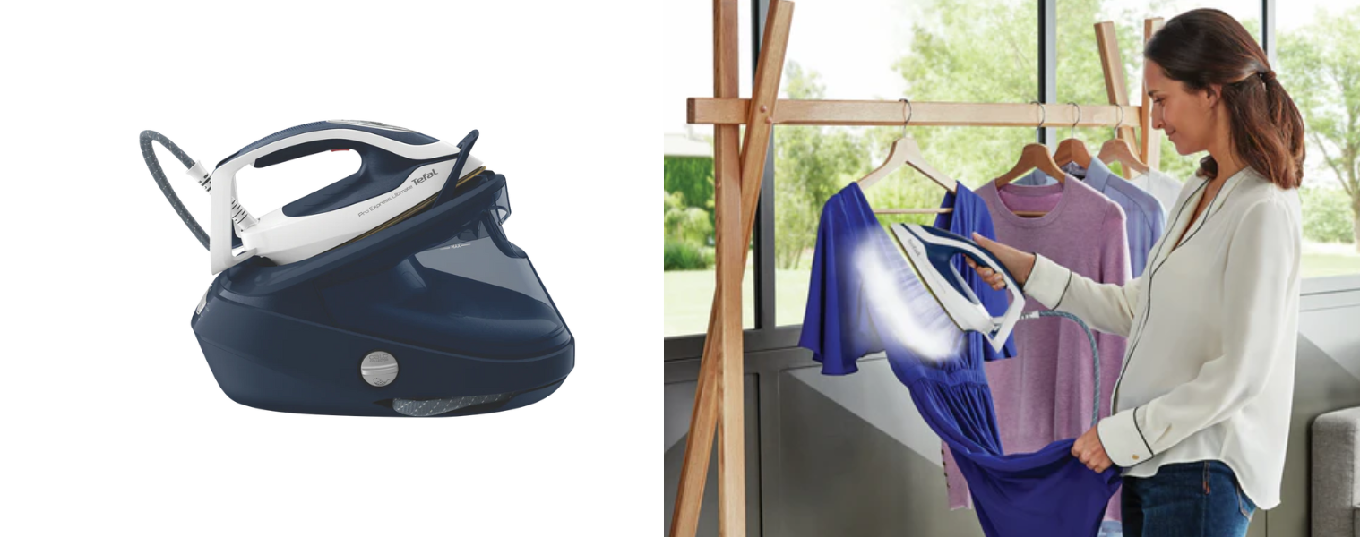 Product shot of the Tefal Pro Express Ultimate Steam Generator