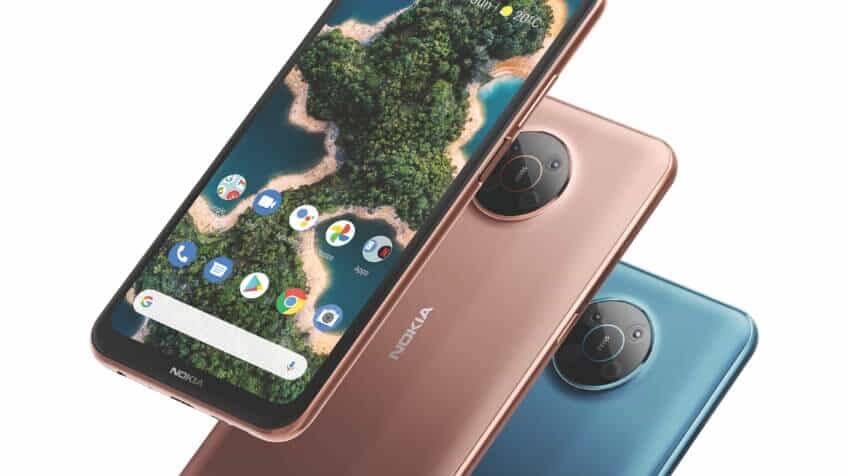 Three colourways shown of the Nokia X20  The Good Guys