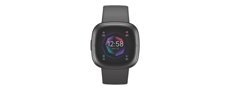 The Fitbit Sense 2 in GraphiteGraphite Aluminium