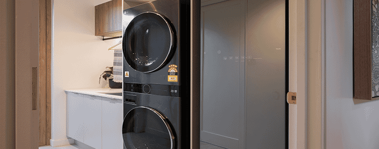 LG Quadwash featured in The Blocks House 5 Laundry