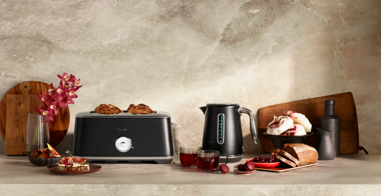 The Breville Pomodoro Rosso Kettle and matching toaster