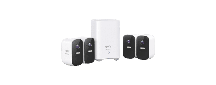 Front on image of a eufy 2C Pro 2K Security System  Homebase 4 Camera