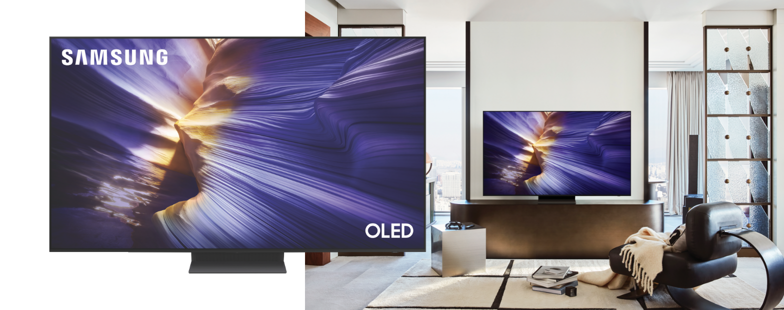 Product image of the Samsung 55" OLED S90F 4K Vision AI Smart TV 2025