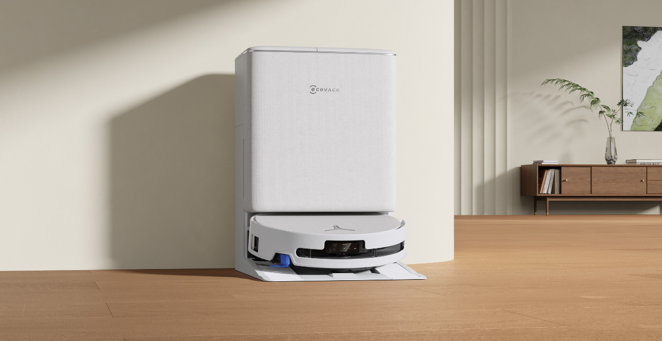 Ecovacs robot vacuum at charging station