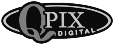 qpix greyscale logo