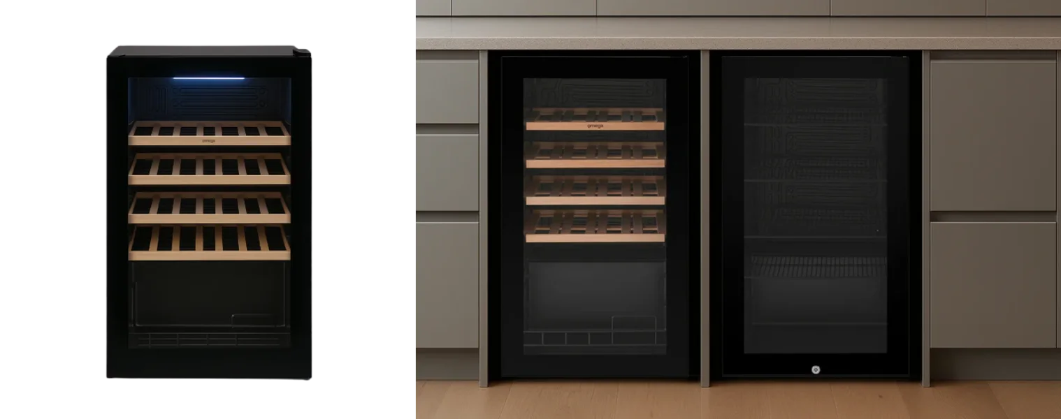 Omega 34 Bottle Freestanding Wine Cabinet