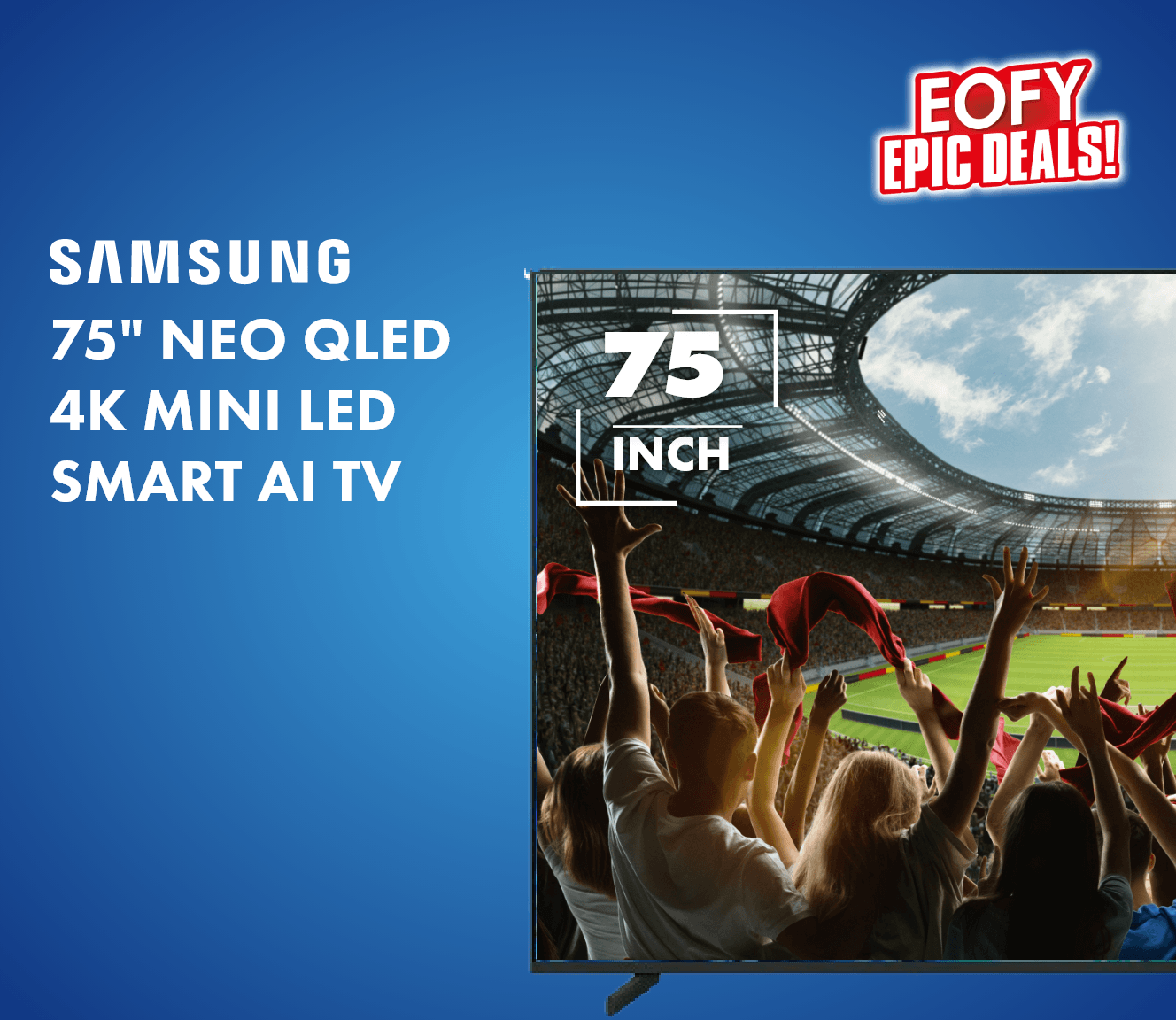 Samsung 75" NEO QLED 4K Mini LED Smart AI TV