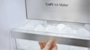 Close up image of the Craft Ice Maker inside an LG Fridge.