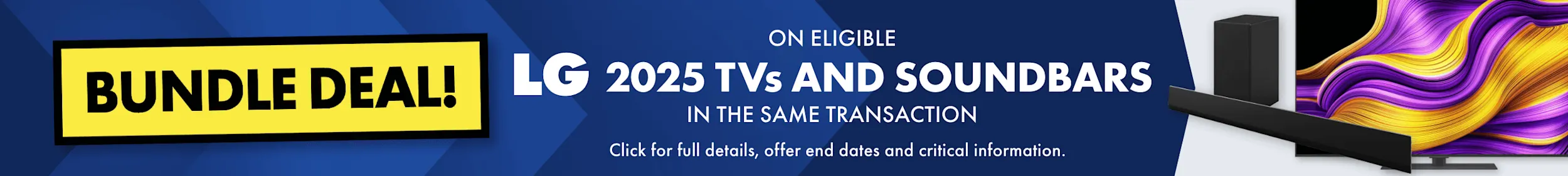 LG 2025 TV & Soundbar Bundle Deal