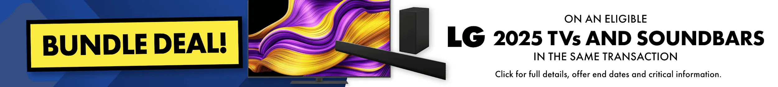 LG 2025 TV & Soundbar Bundle Deal